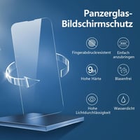 NEW'C 3db Edzett Üveg Képernyővédő iPhone 14, 13, 13 Pro (6,1") - 9H Keménység - 14/13/13 Pro 6,1 Zoll, transparent 4