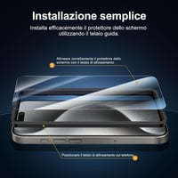 NEW'C iPhone 15 Pro edzett üvegfólia + kameravédő fólia csomag - 4 db 3