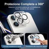 NEW'C iPhone 15 Pro edzett üvegfólia + kameravédő fólia csomag - 4 db 4