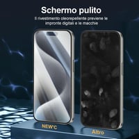 NEW'C iPhone 15 Pro edzett üvegfólia + kameravédő fólia csomag - 4 db 5