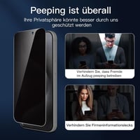 NEW'C adatvédő edzett üveg iPhone 15 Pro (6,1"), 28 fokos betekintésvédelem - 3 db 5