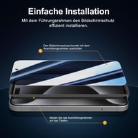 NEW'C adatvédő edzett üveg iPhone 15 Pro (6,1"), 28 fokos betekintésvédelem - 3 db 3