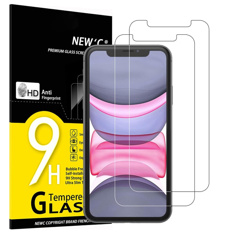 NEW'C ochranné tvrdené sklo na displej pre iPhone 11 / iPhone XR – 2 ks