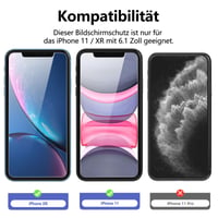 NEW'C ochranné tvrdené sklo na displej pre iPhone 11 / iPhone XR – 2 ks 2