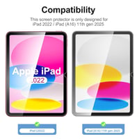 Folie de protecție din sticlă securizată NEW'C pentru iPad 11 gen. (2025) / iPad 10 gen. (2022) 10,9" - 2 bucăți 2