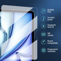 NEW'C iPad Air 11" (M3/M2) edzett üveg kijelzővédő, 9H, 0,33 mm - 2 db 4