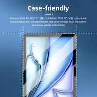NEW'C iPad Air 11" (M3/M2) edzett üveg kijelzővédő, 9H, 0,33 mm - 2 db 3