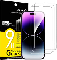 NEW'C iPhone 14 Pro Max (6,7") edzett üveg kijelzővédő 9H, 0,33 mm - 3 db 1