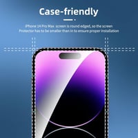 NEW'C iPhone 14 Pro Max (6,7") edzett üveg kijelzővédő 9H, 0,33 mm - 3 db 5