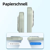 Folie de protecție din sticlă securizată și protecție pentru cameră New'C pentru iPhone 15 5