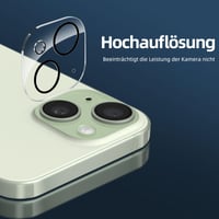 Folie de protecție din sticlă securizată și protecție pentru cameră New'C pentru iPhone 15 3