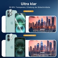 NEW'C Tvrdené sklo na iPhone 16 6,1" (2 ks) + Ochranné sklo na fotoaparát (2 ks) – tvrdosť 9H, odolné proti poškriabaniu 7