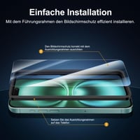 NEW'C Tvrdené sklo na iPhone 16 6,1" (2 ks) + Ochranné sklo na fotoaparát (2 ks) – tvrdosť 9H, odolné proti poškriabaniu 3