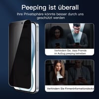 NEW'C iPhone 16 Plus / 15 Plus (6,7") ochranné tvrdené sklo na displej Privacy Anti-Spy, odolné voči poškriabaniu, jednoduchá aplikácia, 3 ks 5