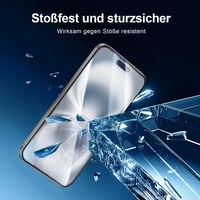 Protecție ecran din sticlă securizată New'C pentru iPhone 16 Plus cu protecție pentru cameră 6