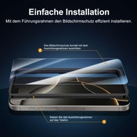 Protecție ecran din sticlă securizată New'C pentru iPhone 16 Pro cu protecție pentru cameră - Folie din sticlă securizată premium 3