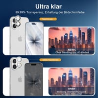 NEW'C iPhone 17 Edzett Üveg Képernyővédő + Kameravédő (2+2 db) 7
