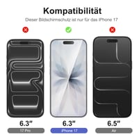 NEW'C iPhone 17 Edzett Üveg Képernyővédő + Kameravédő (2+2 db) 2