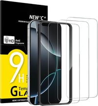 NEW'C iPhone 17 Pro Max / 16 Pro Max edzett üveg képernyővédő 9H keménység 3db - 17 Pro Max /16 Pro Max 6,9 Zoll, transparent 1