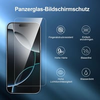 NEW'C iPhone 17 Pro Max / 16 Pro Max edzett üveg képernyővédő 9H keménység 3db - 17 Pro Max /16 Pro Max 6,9 Zoll, transparent 4