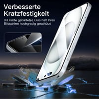 NEW'C Ochranné sklo na ochranu súkromia pre iPhone 16 / iPhone 15 (6,1 palca) – Anti-Spy tvrdené sklo, čierne, 3 ks, odolné proti poškriabaniu, jednoduchá inštalácia 6
