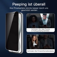 NEW'C Ochranné sklo na ochranu súkromia pre iPhone 16 / iPhone 15 (6,1 palca) – Anti-Spy tvrdené sklo, čierne, 3 ks, odolné proti poškriabaniu, jednoduchá inštalácia 5