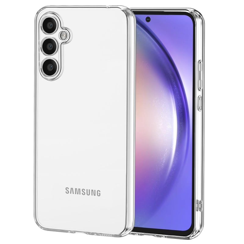 NEW'C Priehľadný silikónový TPU kryt pre Samsung Galaxy A54 5G – nárazuodolný, flexibilný, tenký ochranný obal