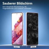 NEW'C Ochranné tvrdené sklo na Samsung Galaxy S20 FE / S20 FE 5G, 3 ks – tvrdosť 9H, hrúbka 0,33 mm, ultra priehľadné, bez vzduchových bublín, HD fólia 8