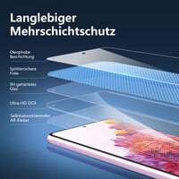 NEW'C Ochranné tvrdené sklo na Samsung Galaxy S20 FE / S20 FE 5G, 3 ks – tvrdosť 9H, hrúbka 0,33 mm, ultra priehľadné, bez vzduchových bublín, HD fólia 6