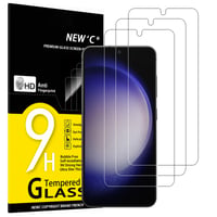 Folie de Protecție din Sticlă Securizată NEW'C pentru Samsung Galaxy S23 - Pachet de 3 bucăți, Duritate 9H, Ultra Subțire 0,26 mm, Transparență HD, Rezistentă la Zgârieturi 1