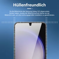 Folie de Protecție din Sticlă Securizată NEW'C pentru Samsung Galaxy S23 - Pachet de 3 bucăți, Duritate 9H, Ultra Subțire 0,26 mm, Transparență HD, Rezistentă la Zgârieturi 9