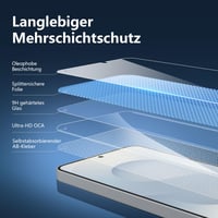 New'C tvrdené sklo na Samsung Galaxy S25 - balenie 3 ks, tvrdosť 9H, HD, odolné proti poškriabaniu, ultra číre 6