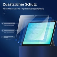 NEW'C Samsung Galaxy Tab A11+ üvegfólia 2db, 9H keménység, HD tiszta képernyővédő - A11+ 11 Zoll, transparent 6