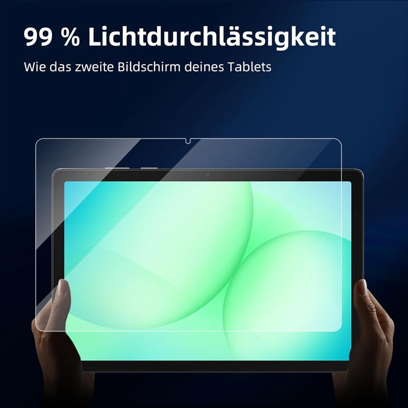 NEW'C Samsung Galaxy Tab A11+ üvegfólia 2db, 9H keménység, HD tiszta képernyővédő - A11+ 11 Zoll, transparent