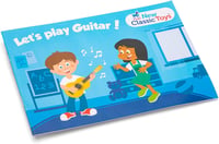 New Classic Toys Fa Gitár Gyerekeknek - Natúr/Piros Színű Játékhangszer 3-10 Éves Korig, Zenei Készségfejlesztő Játék 6