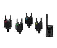 New Direction Tackle N1 4+1 Bežični Set Signalizatora Ugriza | USB Punjenje | Upravljanje putem Pametnog Telefona | Prijemnik s Ekranom | 5 LED Boja 1