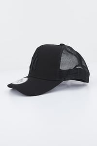 Șapcă de baseball New Era New York Yankees A-Frame Trucker - Negru, mărime reglabilă, model camuflaj 7