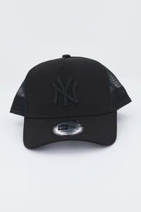 Șapcă de baseball New Era New York Yankees A-Frame Trucker - Negru, mărime reglabilă, model camuflaj 6