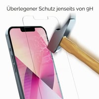 Ochranné tvrdené sklo New Horrizon pre iPhone 14 / 13 / 13 Pro (6,1") – 6 ks, tvrdosť 9H, čierny rám, odolné voči poškriabaniu 6