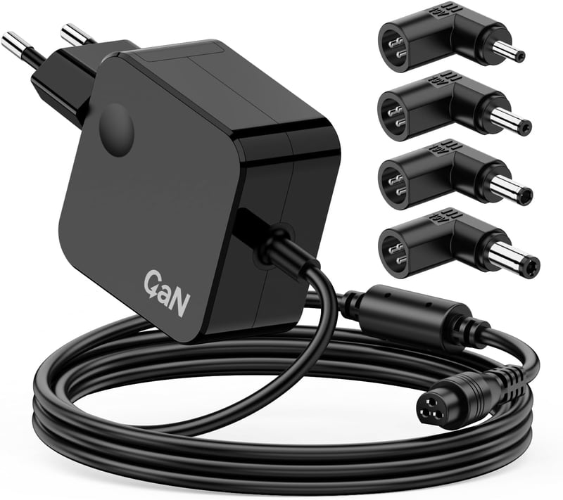 NEW POW 65W GaN töltőadapter ASUS VivoBook és Zenbook laptopokhoz - 4 kerek csatlakozóval