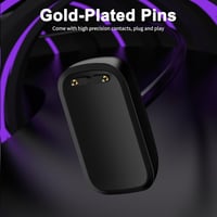 NEW POW USB-C Mágneses Töltőkábel Fitbit Charge 6/5/Luxe Okosórákhoz - 1m Töltőállomás USB-C/USB-A Adapterrel 6