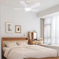 Newday 106 cm Mennyezeti Ventilátor Távirányítóval, Dimmelhető LED Világítással, 5 Lapátos Motor, Hálószobához és Nappalihoz 9