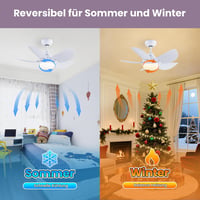 Newday mennyezeti ventilátor fa szín 106 cm világítással távirányítóval csendes fényerőszabályzós DC motor kétirányú 5 lapát 6