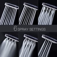 Newentor Zuhanyfej 1,5 m Csővel 6 Spray Móddal Krómozott 3