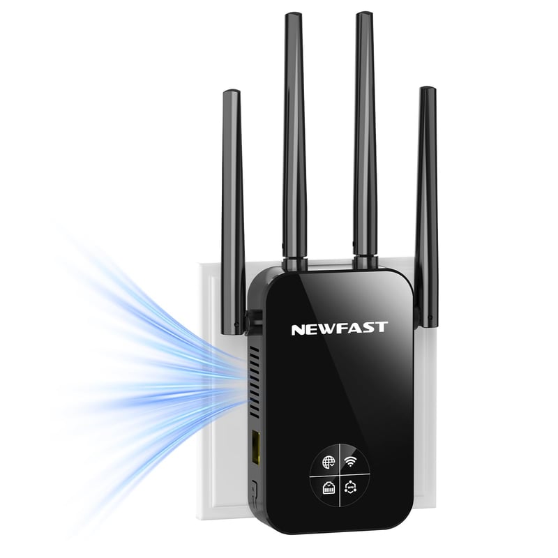 NEWFAST 1200 Mbps Dual-Band WiFi pojačivač signala - 2,4 i 5 GHz