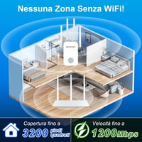 NEWFAST 1200Mbps WiFi erősítő, 2.4GHz/5GHz, 4 antenna, Ethernet, WPS 8