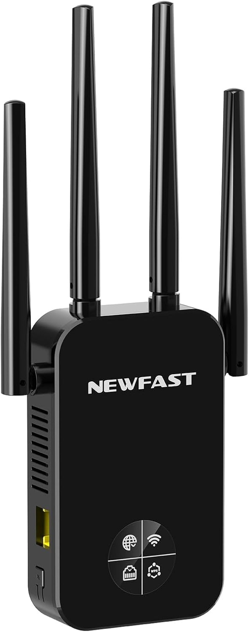 NEWFAST 1200Mbps WiFi Erősítő Dual Band 2.4GHz/5GHz 4 Antennás Jelerősítő