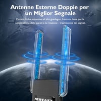 NEWFAST NF-U327 WiFi USB adapter 1300 Mbps, kétsávos 5GHz/2.4GHz, WPA3 5