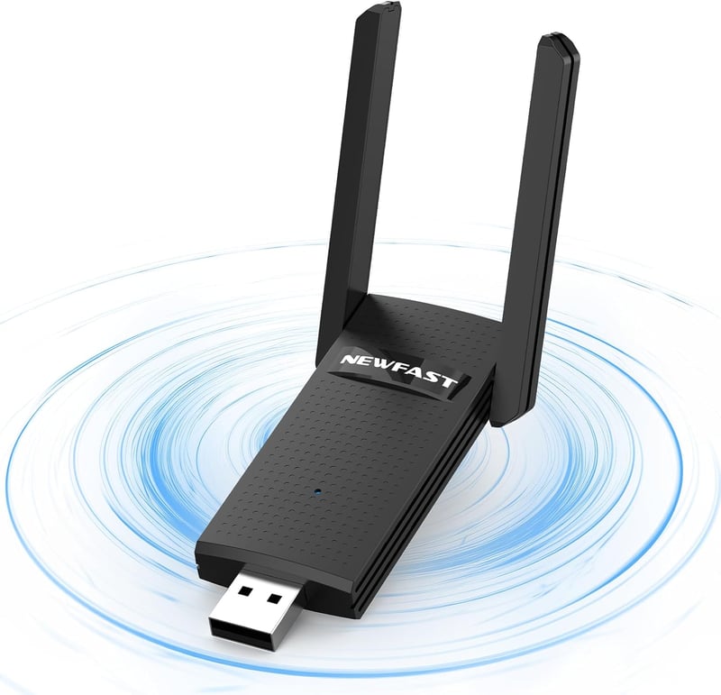 NEWFAST NF-U327 WiFi USB adapter 1300 Mbps, kétsávos 5GHz/2.4GHz, WPA3