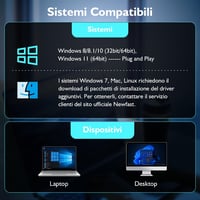 NEWFAST NF-U327 WiFi USB adapter 1300 Mbps, kétsávos 5GHz/2.4GHz, WPA3 7